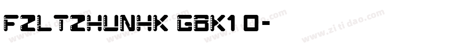 FZLTZHUNHK GBK1 0字体转换